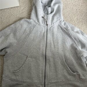 lululemon athletica Heather Gray Full-Zip Hoodie